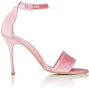 Manolo Blahnik Women’s Tres Velvet Ankle-Strap Sandals
